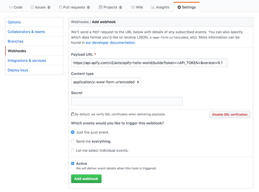 GitHub integration